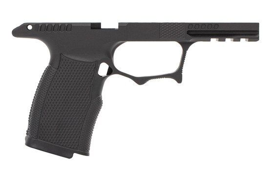 Icarus Precision ACE Pro Sig Sauer P365 aluminum grip module, black finish.